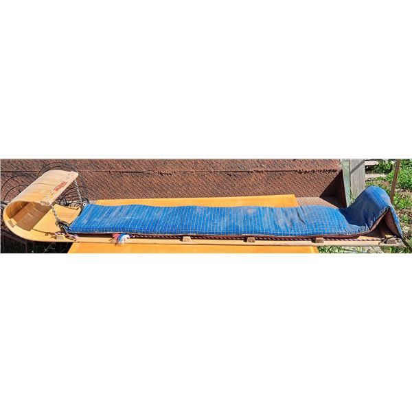 Wooden toboggan - excellent condition, 72"L and 15"W