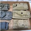 Image 3 : Various plastic tank models- some broken or parts missing