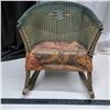 Image 1 : Early 1900's childs wicker rocking chair