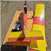 Image 3 : Rc Red and yellow gas powered plane - 59" wingspan - with remote, loast flown 20yr ago