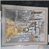 Image 1 : Canvas painting in a frame- size 21" by 17"