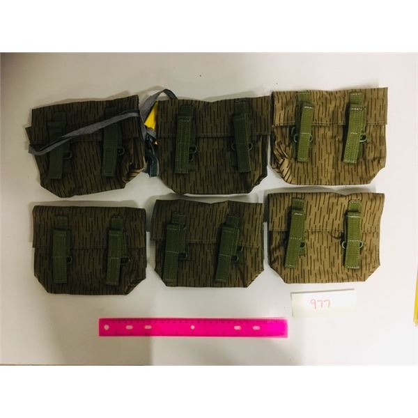 6 x german  camo ammo pouches