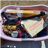 Image 3 : Lot of misc household items, containers, bottles, jars