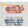 Image 1 : 1986 Canadian Two and Five Canadian Dollar.