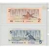 Image 2 : 1986 Canadian Two and Five Canadian Dollar.