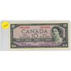 Image 1 : 1954 Canadian 10 Dollar.