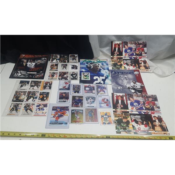 Lot of Hockey. Basket Ball, Baseball Cards and Hockey Magzines.