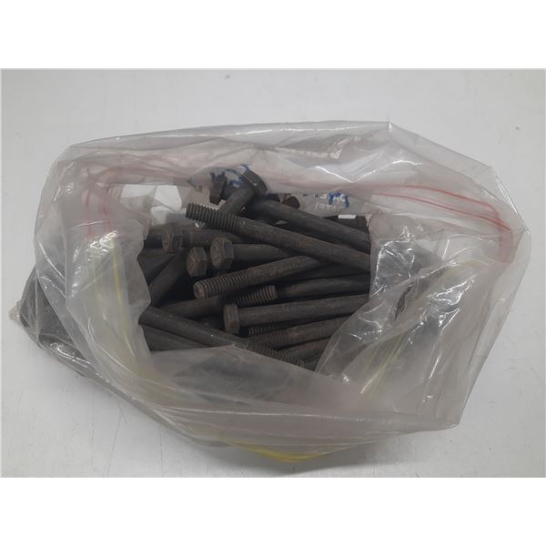 54 Black 1/4" X 4" Hex Bolts.