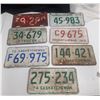 Image 1 : (7) Saskatchewan Licence Plates. (1941, (2) 1970, 1971, 1972, (2) 1974.)
