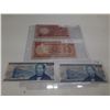 Image 1 : Lot of 4 Banknotes : 1967 Nigeria 1 Pound, 1939 Uruguay 100 Pesos, (2) 1981 Mexico 50 Pessos.