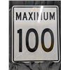 Image 1 : Maximum 100 speed sign