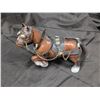Image 3 : vintage style covered wagon lamp w/ horse figurines that can be attached