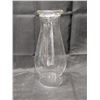Image 2 : Vintage glass pedestal beaded oil lamp 9" w/o glass top 19" w/ glass top