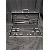 Image 1 : BBQ Set Tongs, Skewers, Etc. w/ Case (All Great Condition)