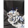 Image 2 : Vintage Porcelain Figurine of a Horse Drawn Carriage (Good Condition)