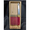 Image 1 : (6) Laguiolede Table Kitchen Knife set with wooden Case