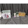 Image 1 : Misc. Lot (Bells, Perfumes, Metal Tin box, metal purse decor, etc.)