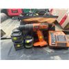Image 1 : RIGID 18U Drill (3) Batteries Charger Lifetime Warranty