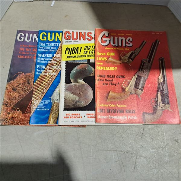 Guns and ammo magazines