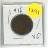 Image 1 : 1916 Canadian Large One Cent.