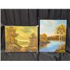 Image 7 : Lot of Paintings (Outdoor, Lakes, Forests, Mountains, etc.)