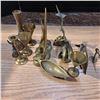Image 1 : Various brass items/animals