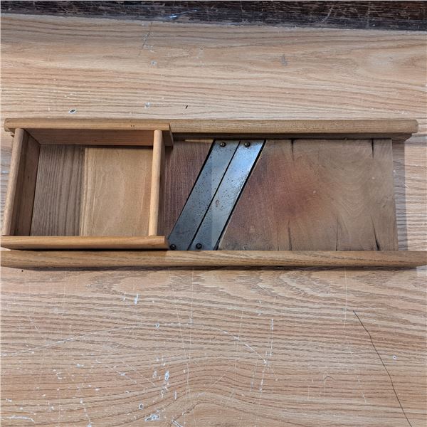 Wooden cabbage slicer 25"L