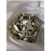 Image 1 : (37) Gold Coloured with floral design small Dresser handles (Good Condition)