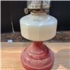 Image 2 : Vintage red and white oil lamp