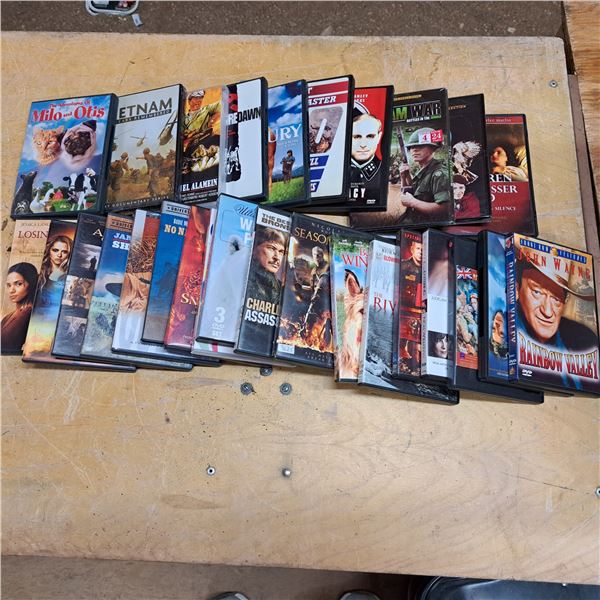 Box of DVDs