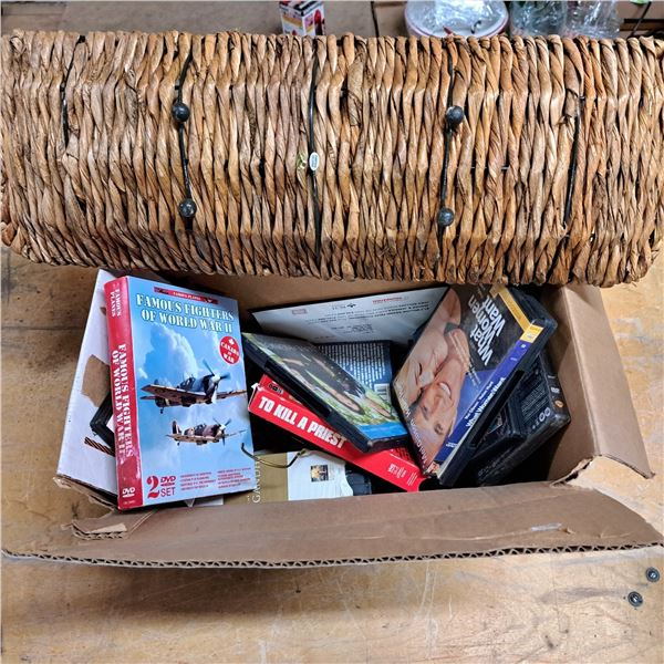 Lot of misc decore and dvds
