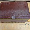 Image 2 : Custom wooden box with misc items- size 9"H by 14"L by 9"W