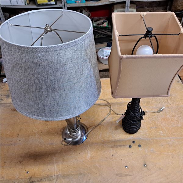 2 lamps - 25" tall