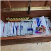 Image 3 : Custom wood storage box with misc photos inside