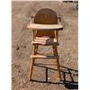 Image 1 : vintage wooden high chair