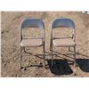 Image 1 : 2 metal folding chairs