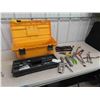 Image 1 : Tool Box with Pipe Cutters, Wrench Set, Files, 