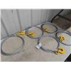 Image 1 : (5) New 3/8'' Cable 25ft Long with 1 Hook 