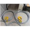 Image 2 : (5) New 3/8'' Cable 25ft Long with 1 Hook 