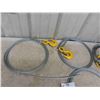 Image 4 : (5) New 3/8'' Cable 25ft Long with 1 Hook 