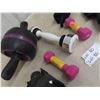 Image 3 : Exercise Dumbells, Ankle/Wrist Weights, Ab Roller 