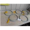 Image 1 : (5) New 3/8'' Cable 25ft Long with 1 Hook 