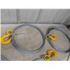 Image 3 : (5) New 3/8'' Cable 25ft Long with 1 Hook 