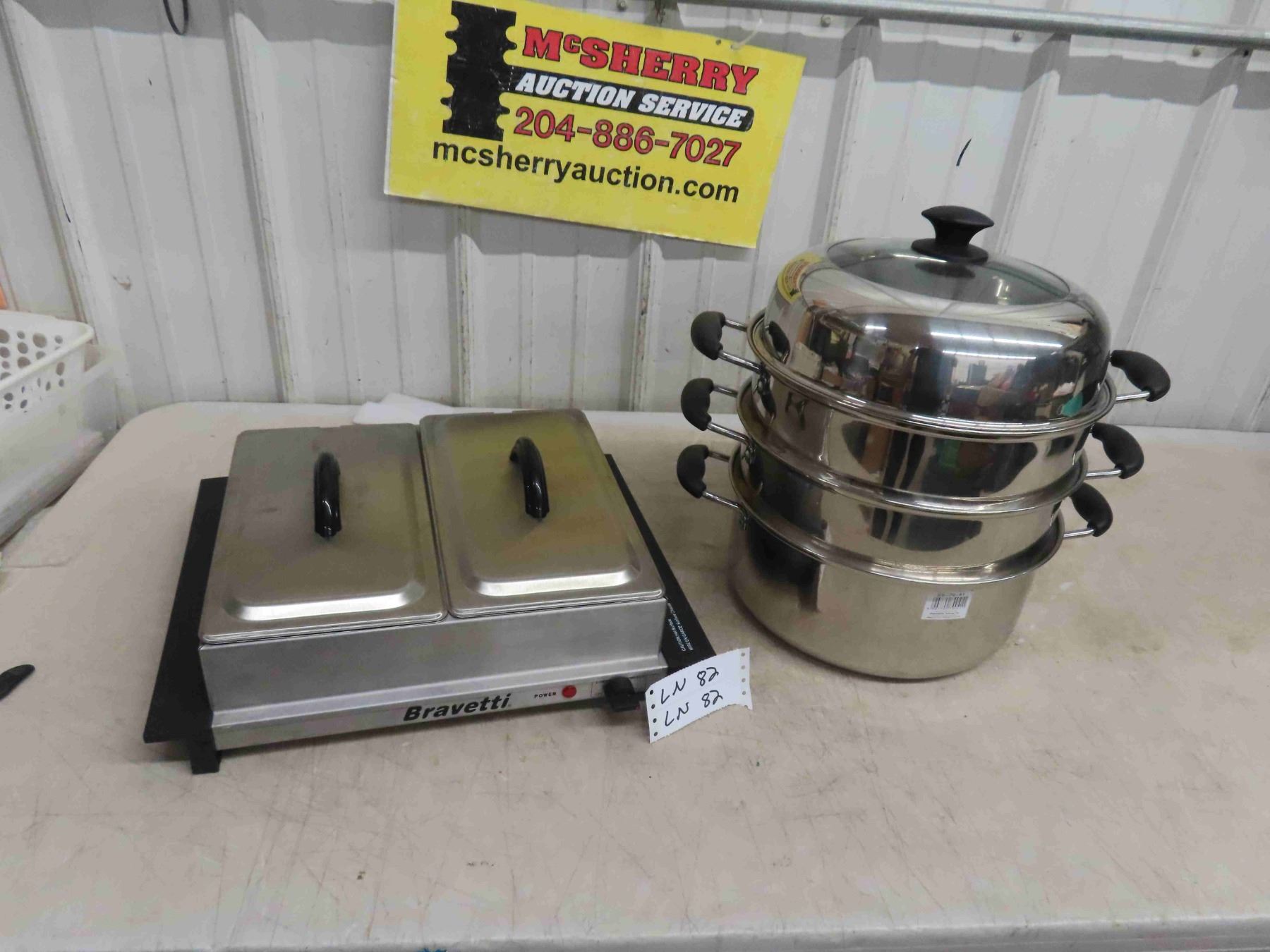 Bravetti Cookware Bravetti 2 Compartment Steam Cooking Pot