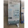 Image 5 : New Rubbermaid Closet Helper Shelf Unit, New