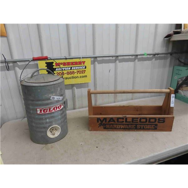 McCleods Tool Box & Igloo Water Cooler 