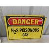 Image 2 : 3 Metal Signs : Danger Poisonous Gas 10'' x 14'' , 