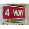 Image 3 : 3 Traffic Signs : 4 Way 12'' x 24'' , 20 MPH 18'' x 18'' ,