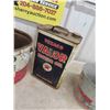 Image 3 : Texaco Valor Oil Can , 2 Coop Grease Cans 