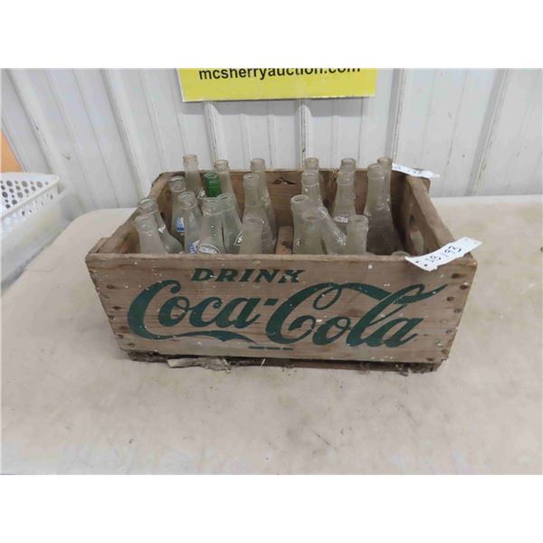 Coke Wood Crate , 24 Bottles 